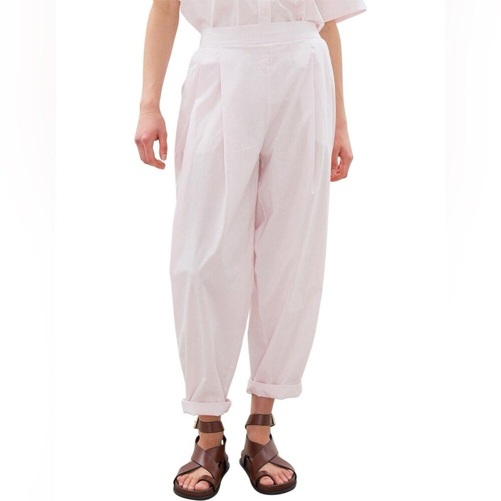 LMND Lemonade Chiara Loose Tapered Soft Pant 100% Cotton Light Lavender Pink XL